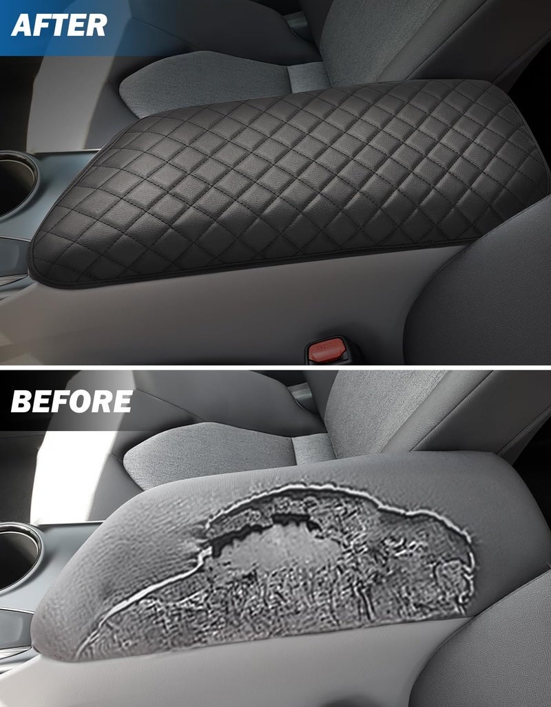 JOYTUTUS Center Console Cover Compatible with 2018-2024 Camry Armrest, PU Leather Middle Console Arm Rest Cover - Image 2
